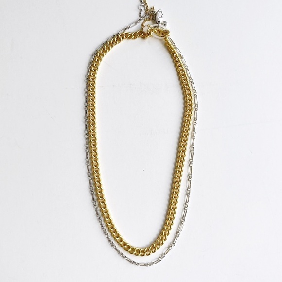 Madewell Mixed Metal Chain Necklace Set - Picture 6 of 13